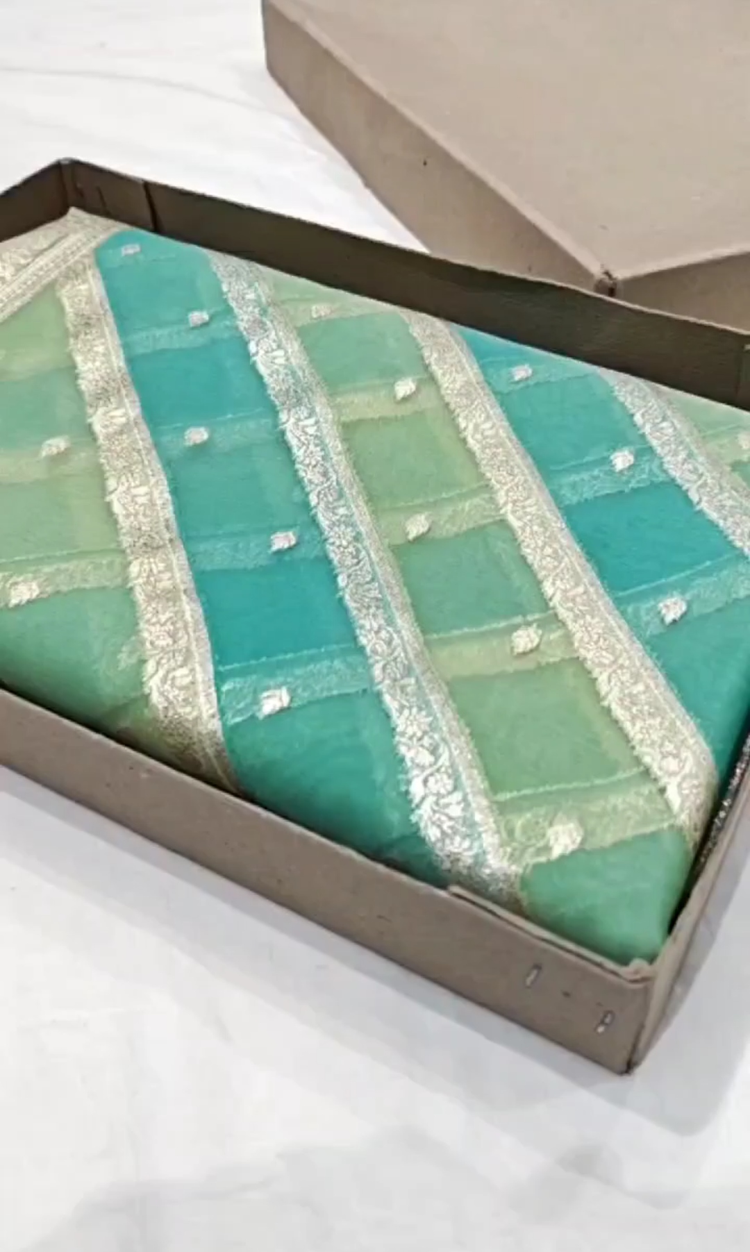 Lime Green Banarasi Handloom Rangkat Kora Tissue Silk Saree